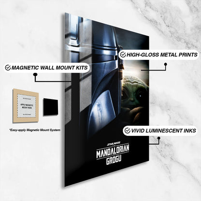Flex Designs Metal Poster Star Wars The Mandalorian and Grogu Theatrical 16 x 24" Home Goods - Movie 2026 Movie Metal Poster
