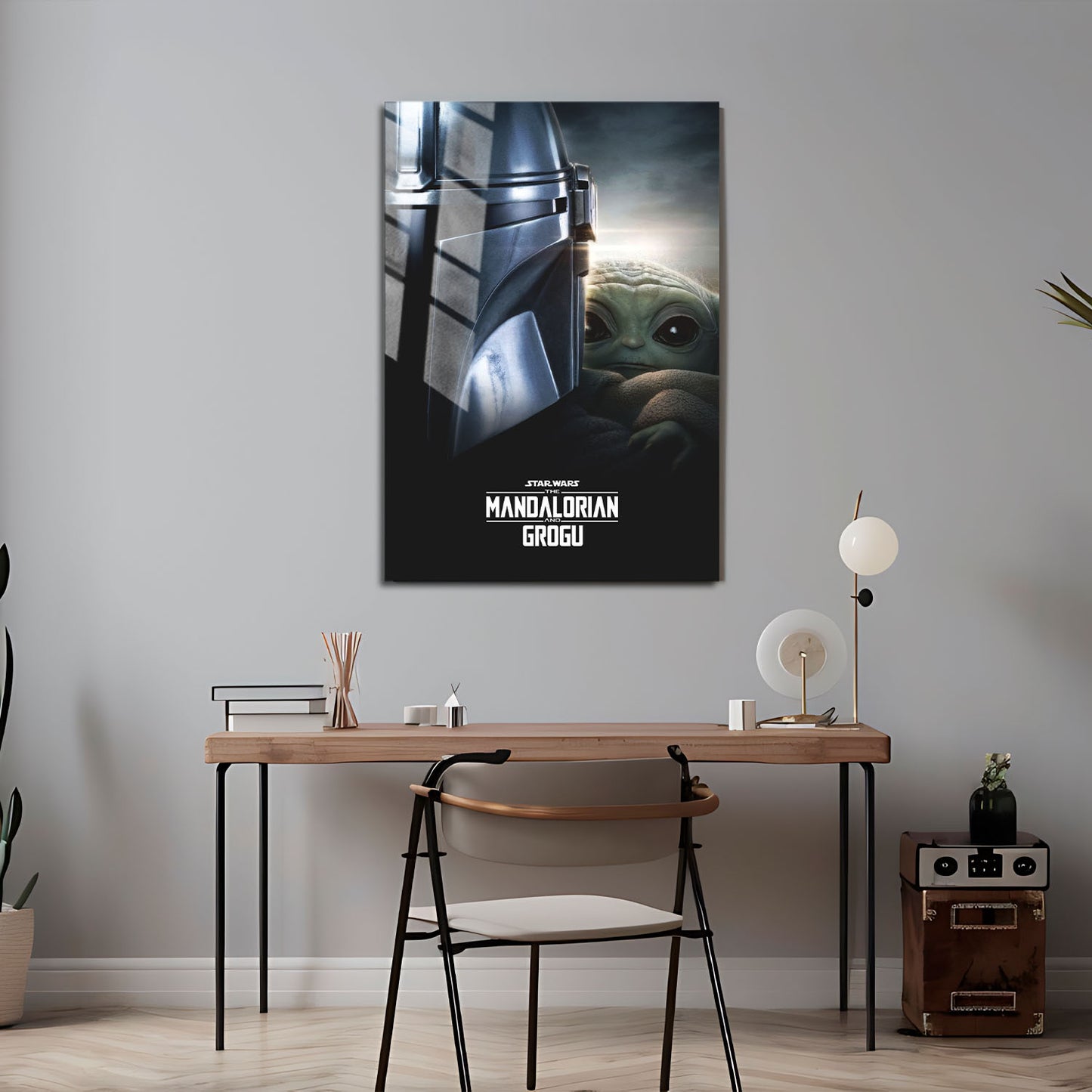 Flex Designs Metal Poster Star Wars The Mandalorian and Grogu Theatrical 5 x 7" Home Goods - Movie 2026 Movie Metal Poster