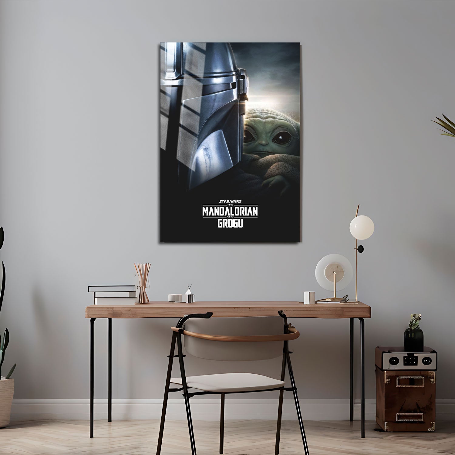 Flex Designs Metal Poster Star Wars The Mandalorian and Grogu Theatrical 5 x 7" Home Goods - Movie 2026 Movie Metal Poster