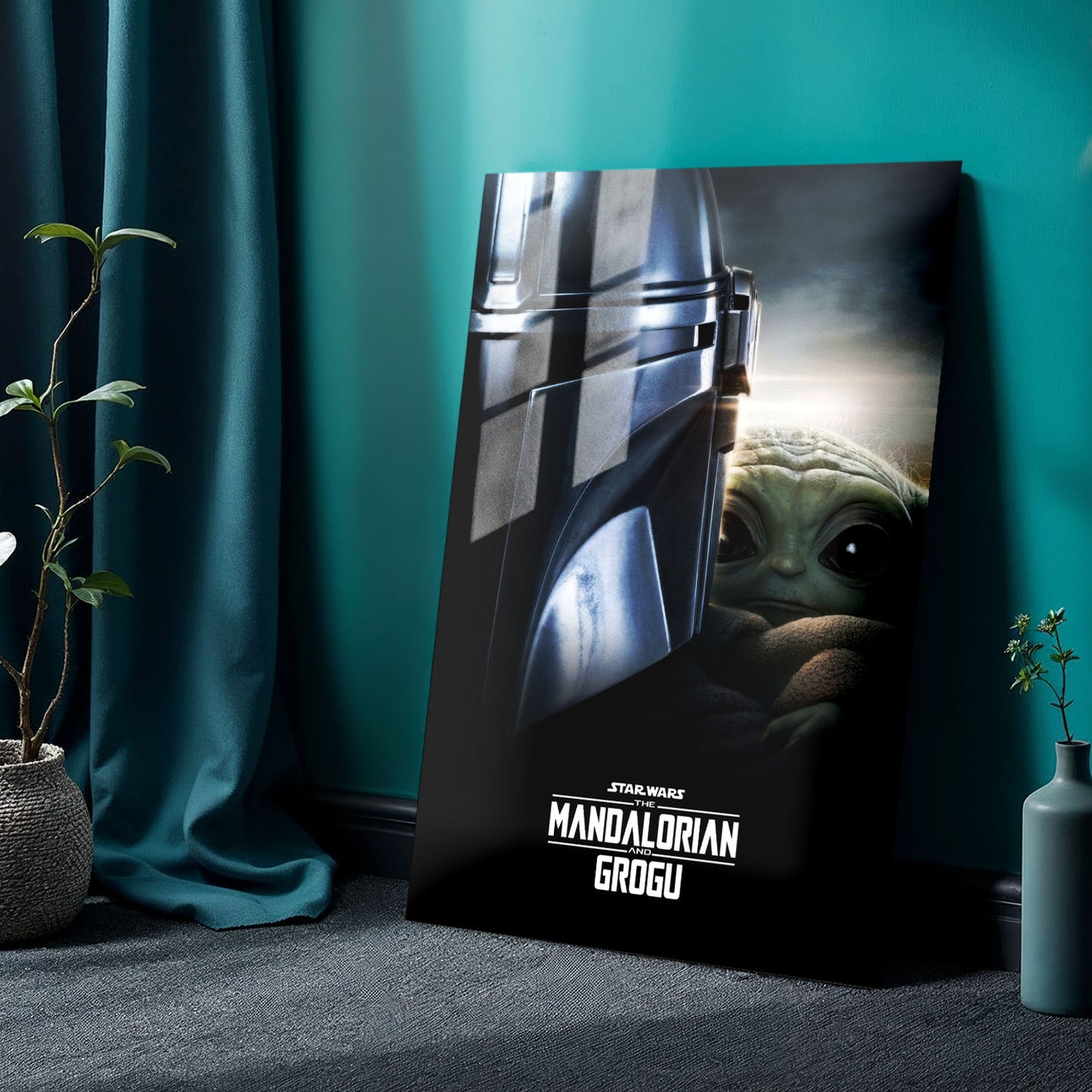 Flex Designs Metal Poster Star Wars The Mandalorian and Grogu Theatrical 24 x 36" Home Goods - Movie 2026 Movie Metal Poster