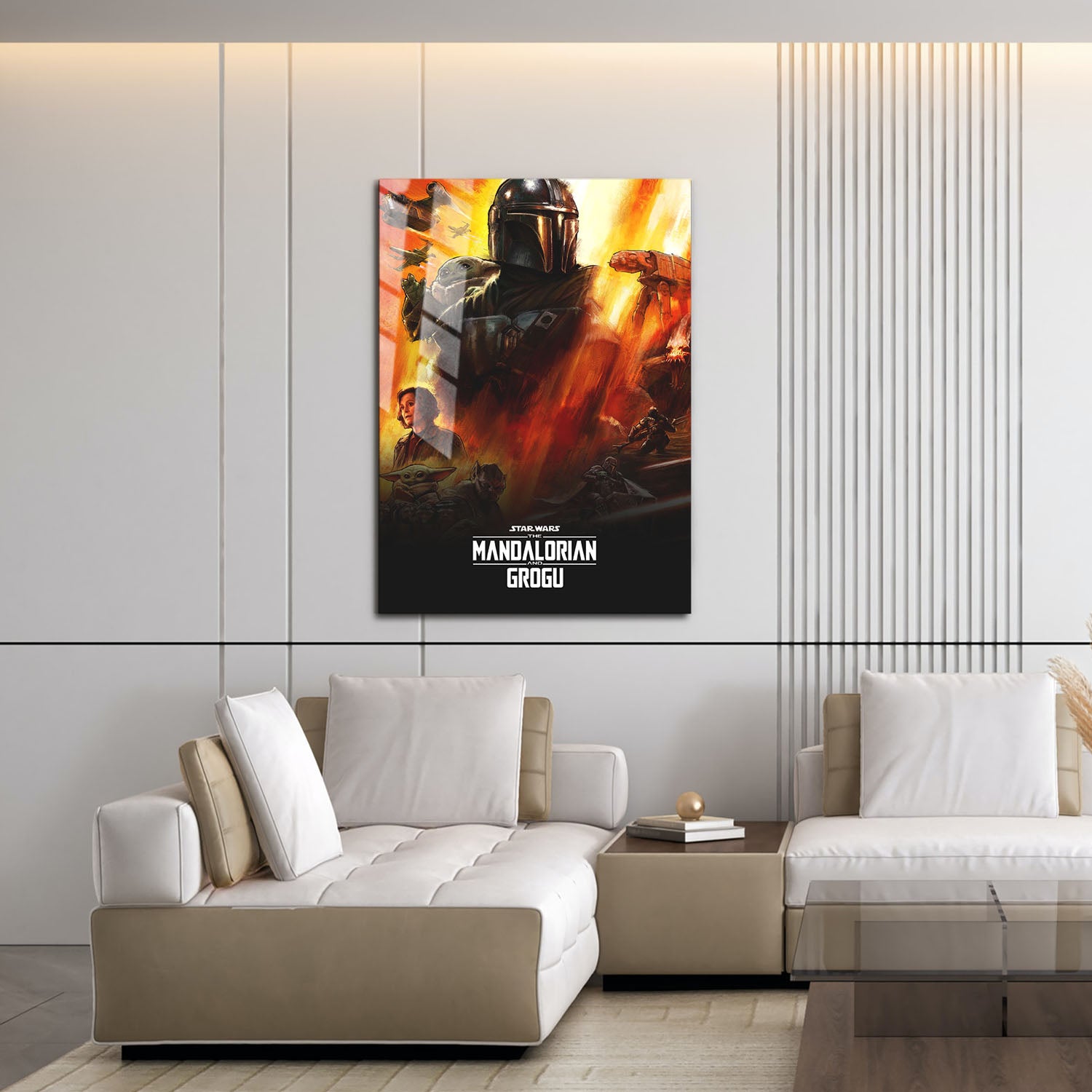 Flex Designs Metal Poster Star Wars The Mandalorian and Grogu 16 x 24" Home Goods - Movie 2026 Movie Metal Poster