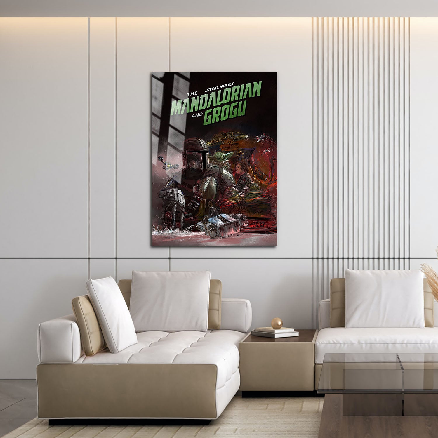 Flex Designs Metal Poster Star Wars The Mandalorian and Grogu Key Theatrical 16 x 24" Home Goods - Movie 2026 Movie Metal Poster