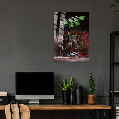 Flex Designs Metal Poster Star Wars The Mandalorian and Grogu Key Theatrical 24 x 36" Home Goods - Movie 2026 Movie Metal Poster