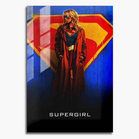 Flex Designs Metal Poster Supergirl Cinematic 11 x 17" Home Goods - Movie 2026 Movie Metal Poster