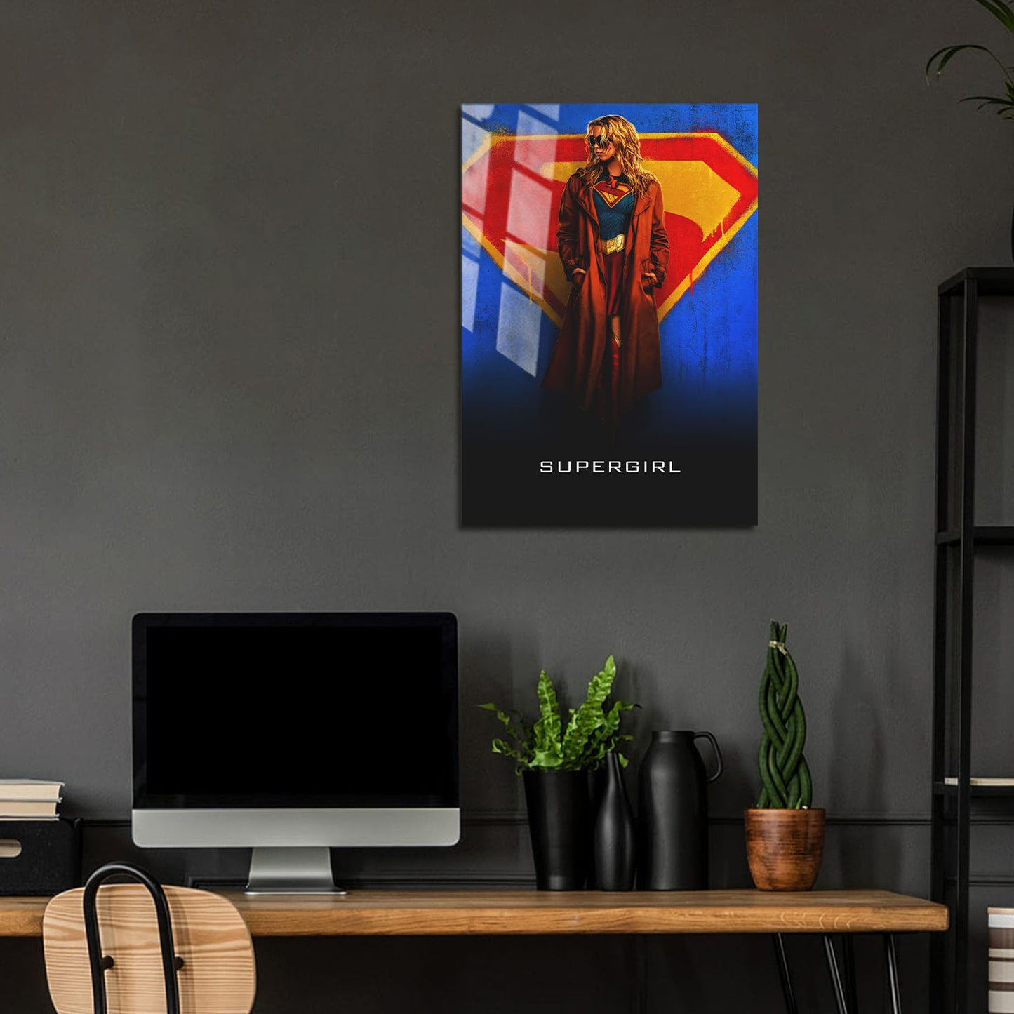 Flex Designs Metal Poster Supergirl Cinematic 24 x 36" Home Goods - Movie 2026 Movie Metal Poster