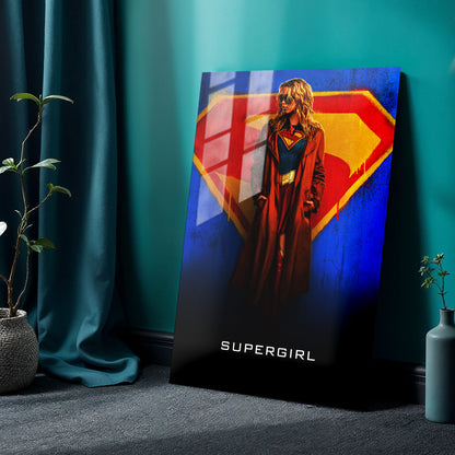 Flex Designs Metal Poster Supergirl Cinematic 24 x 36" Home Goods - Movie 2026 Movie Metal Poster