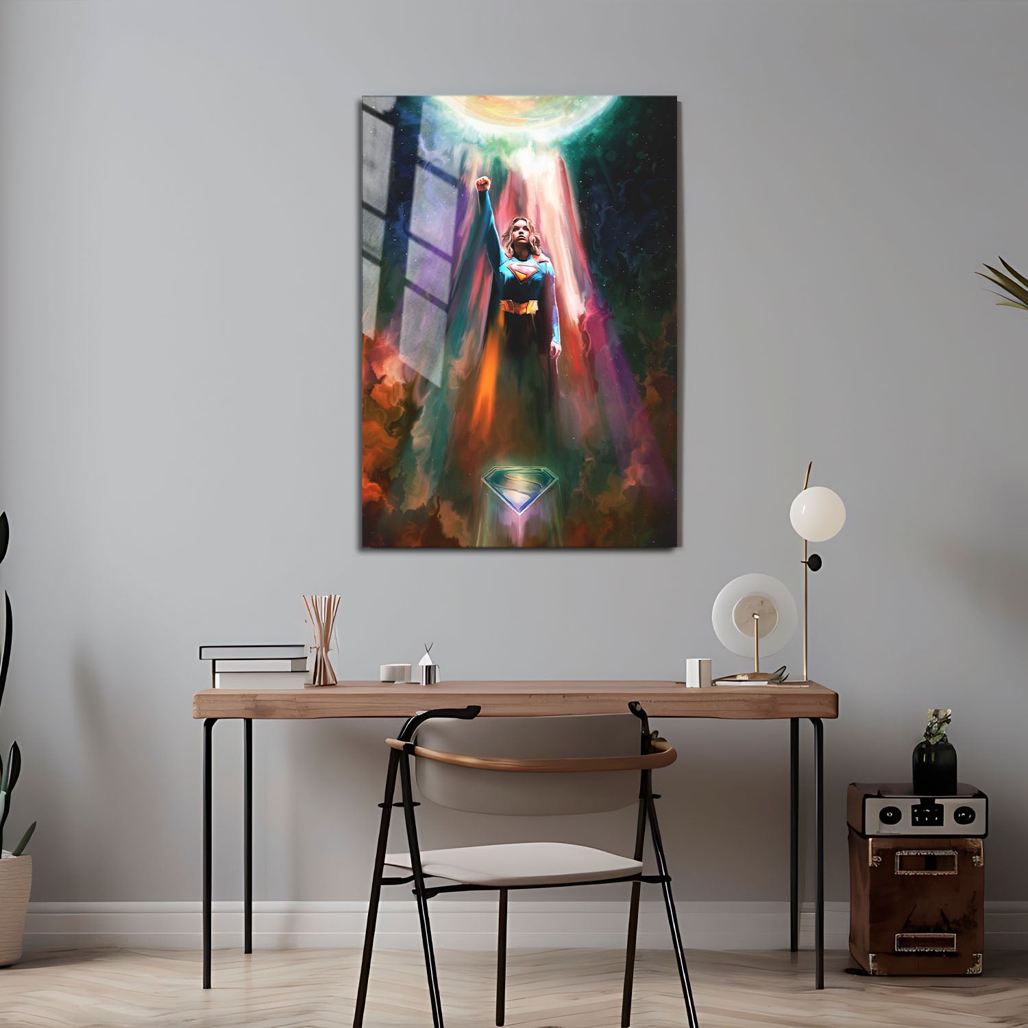 Flex Designs Metal Poster Supergirl Textless Key Art 5 x 7" Home Goods - Movie 2026 Movie Metal Poster