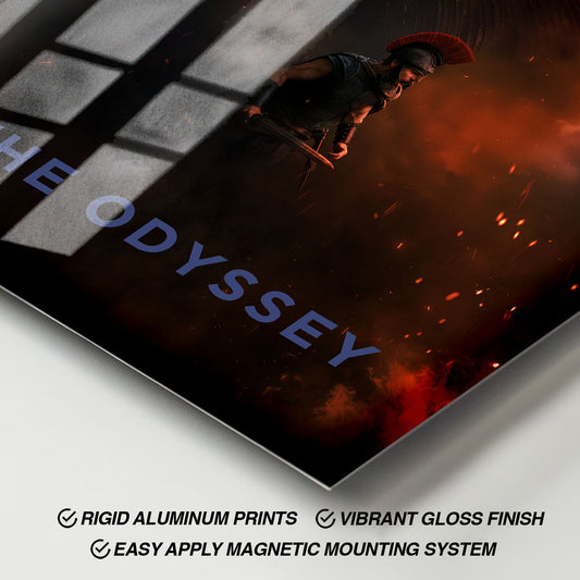 Flex Designs Metal Poster The Odyssey Flames 11 x 17" Home Goods - Movie 2026 Movie Metal Poster