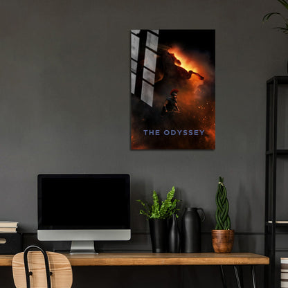 Flex Designs Metal Poster The Odyssey Flames 24 x 36" Home Goods - Movie 2026 Movie Metal Poster