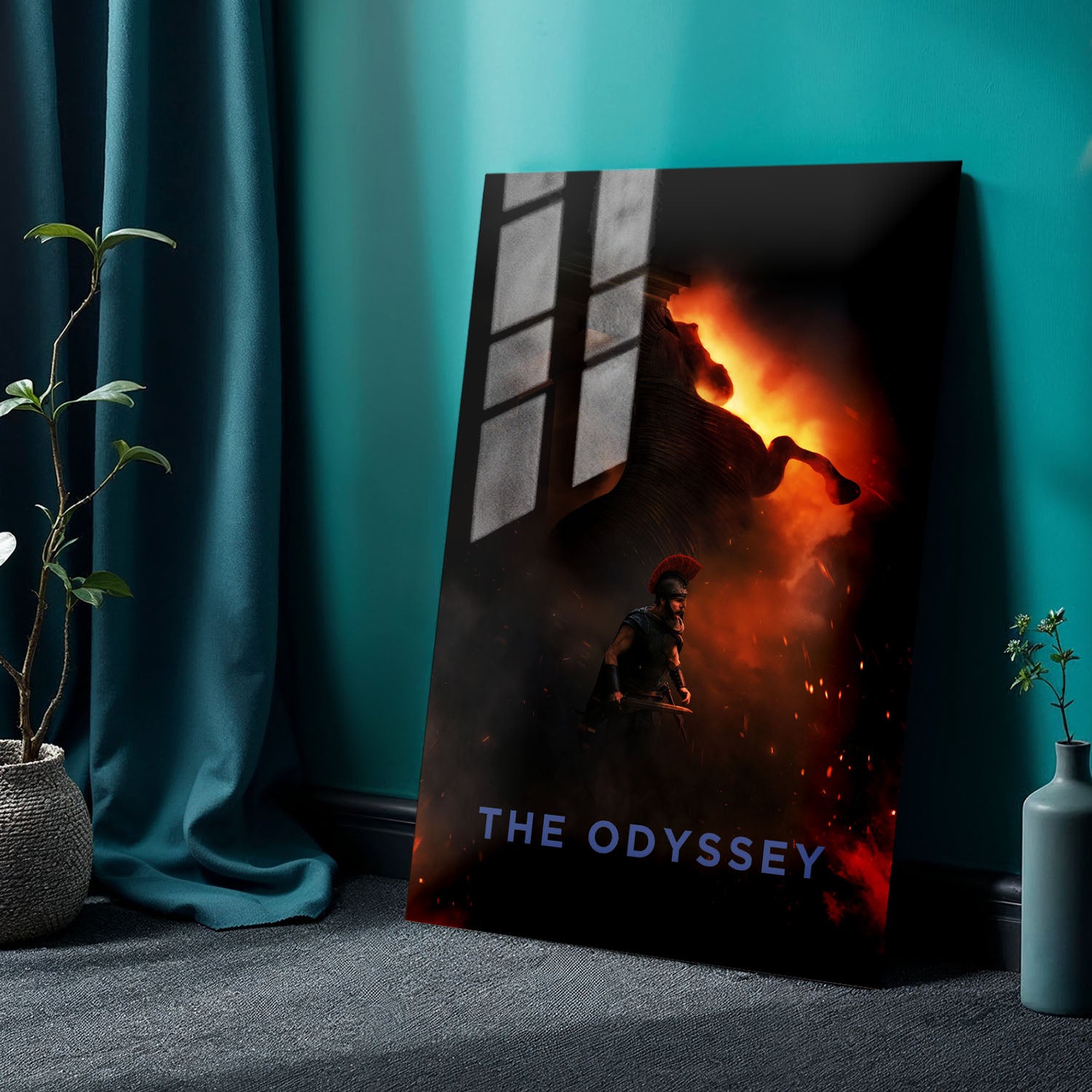 Flex Designs Metal Poster The Odyssey Flames 24 x 36" Home Goods - Movie 2026 Movie Metal Poster