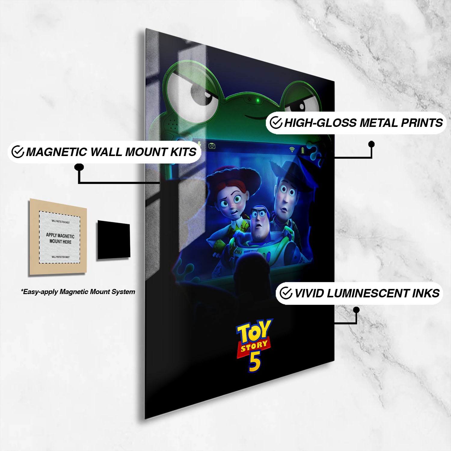 Flex Designs Metal Poster Toy Story 5 Theatrical 16 x 24" Home Goods - Movie 2026 Movie Metal Poster