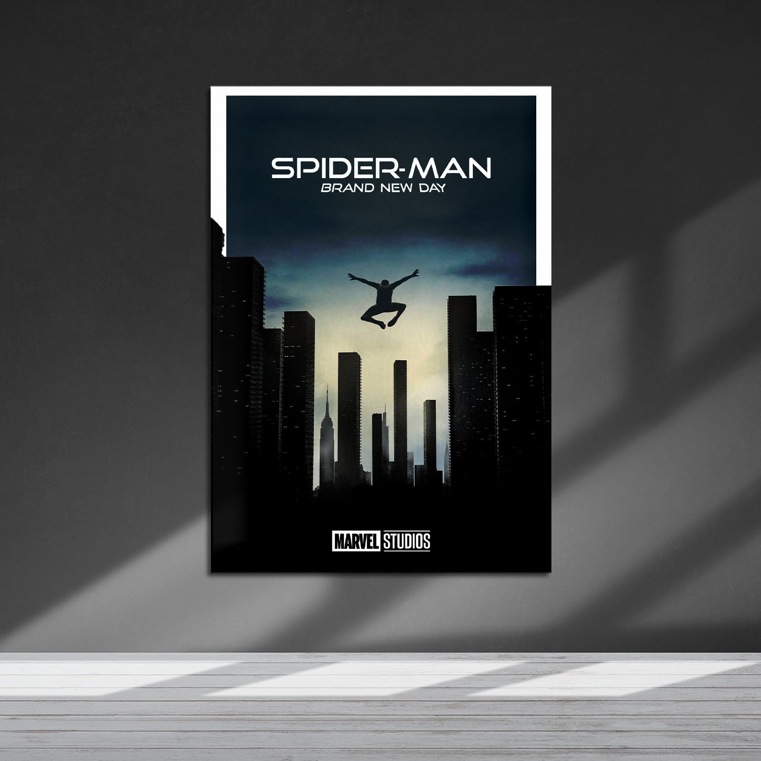 Flex Designs Metal Poster SpiderMan Brand New Day Minimalist 5 x 7" Home Goods - Movie 2026 Movie Metal Poster