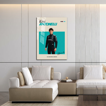 Flex Designs Metal Poster Kimi Antonelli FlexM 16 x 24" Home Goods - Sports  Metal Poster