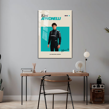 Flex Designs Metal Poster Kimi Antonelli FlexM 5 x 7" Home Goods - Sports  Metal Poster