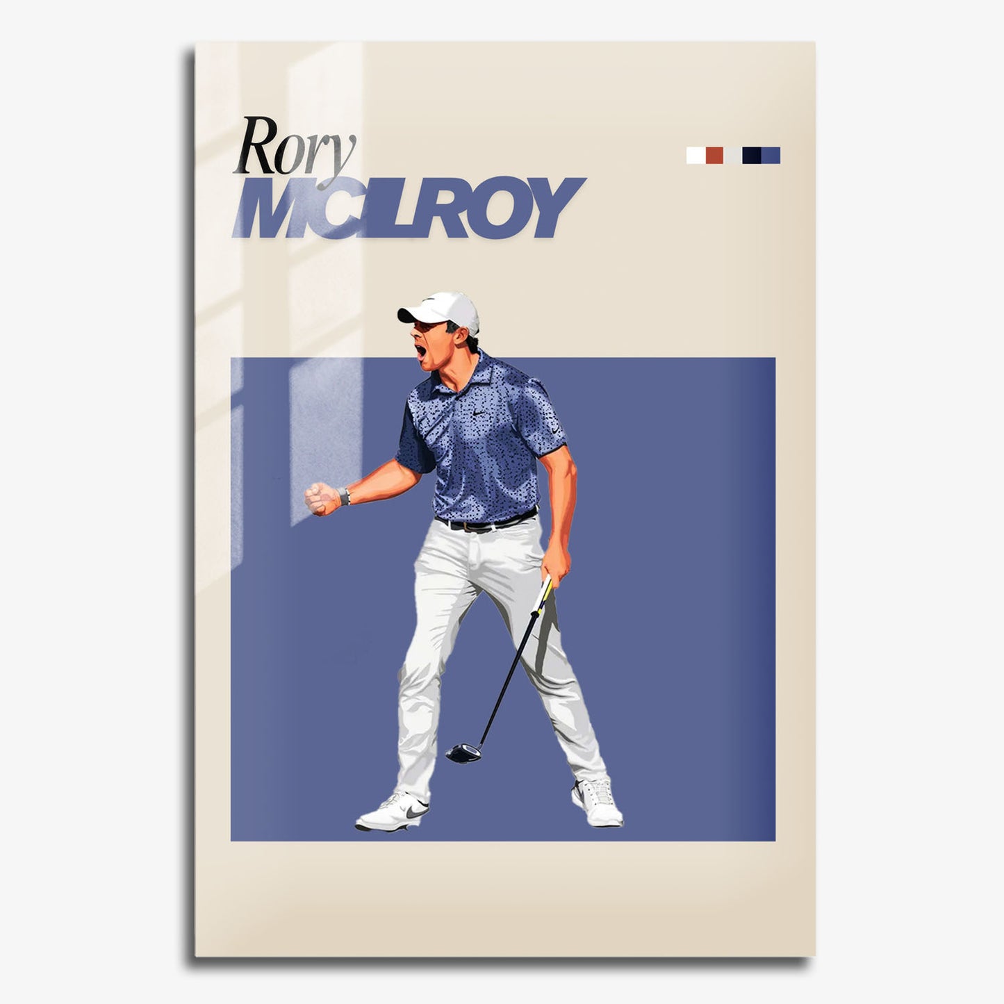 Flex Designs Metal Poster Rory McIlroy FlexM 11 x 17" Home Goods - Sports  Metal Poster
