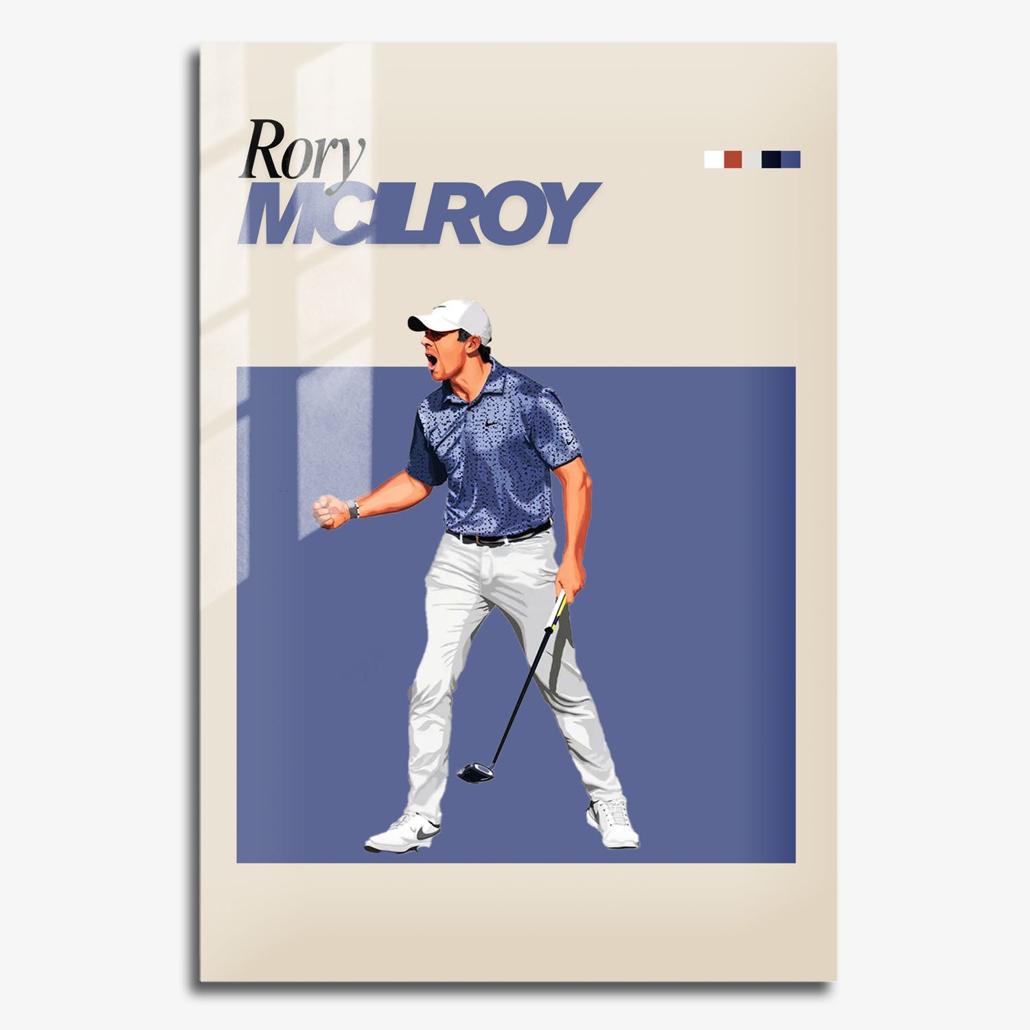 Flex Designs Metal Poster Rory McIlroy FlexM 11 x 17" Home Goods - Sports  Metal Poster