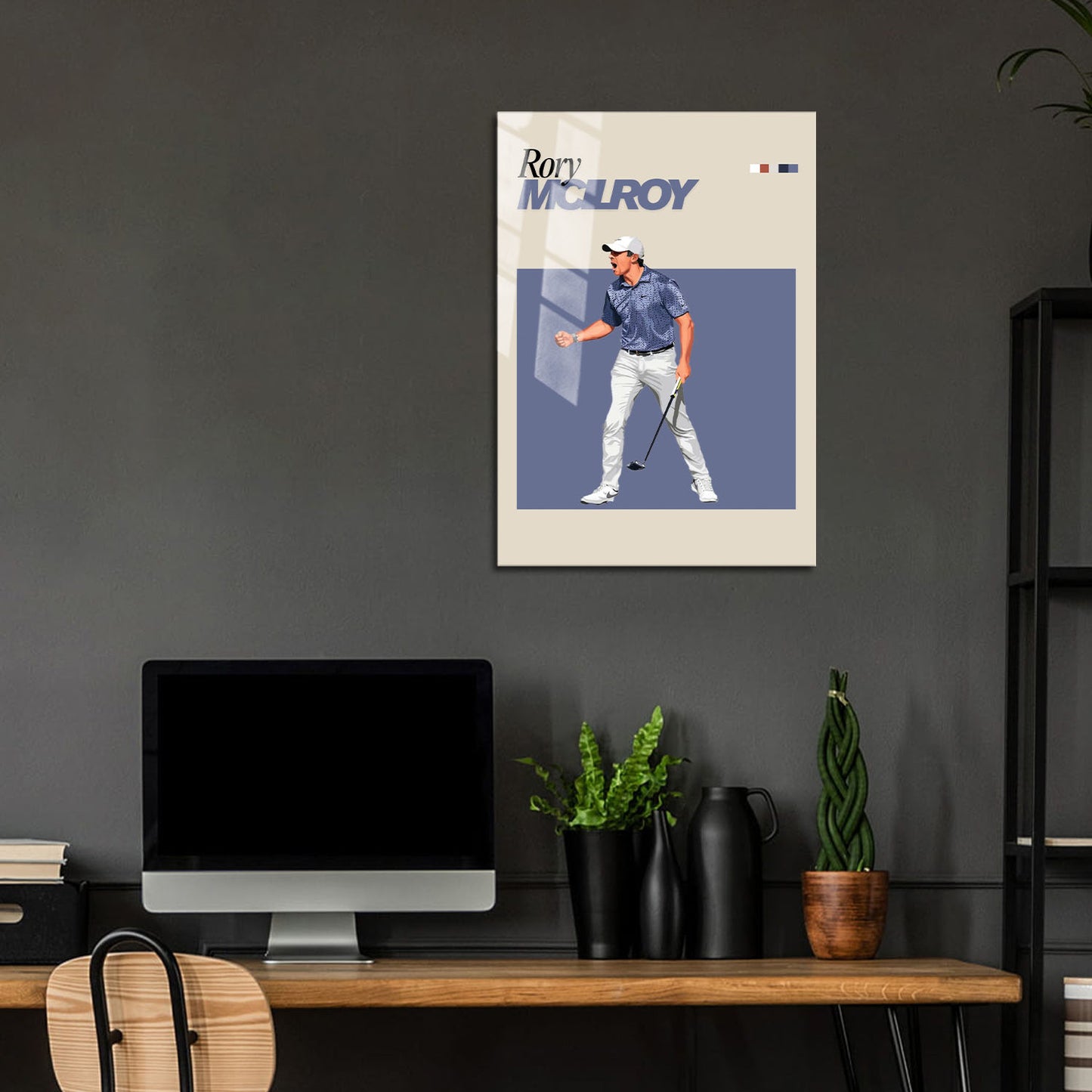 Flex Designs Metal Poster Rory McIlroy FlexM 24 x 36" Home Goods - Sports  Metal Poster