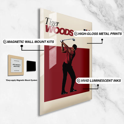 Flex Designs Metal Poster Tiger Woods FlexM 16 x 24" Home Goods - Sports  Metal Poster