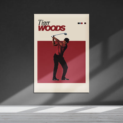 Flex Designs Metal Poster Tiger Woods FlexM 5 x 7" Home Goods - Sports  Metal Poster