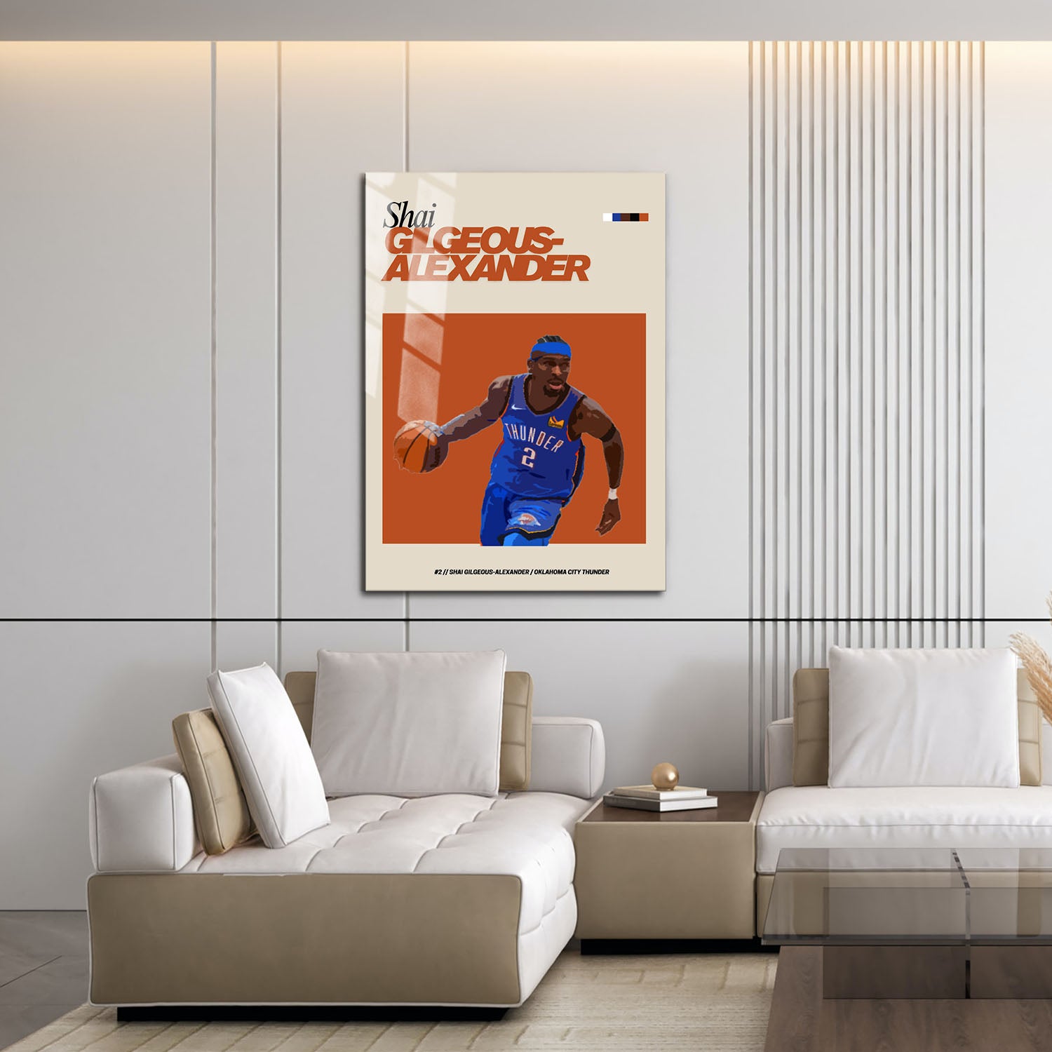 Flex Designs Metal Poster Shai Gilgeous Alexander FlexM 16 x 24" Home Goods - Sports  Metal Poster