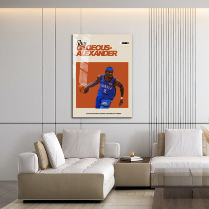 Flex Designs Metal Poster Shai Gilgeous Alexander FlexM 16 x 24" Home Goods - Sports  Metal Poster