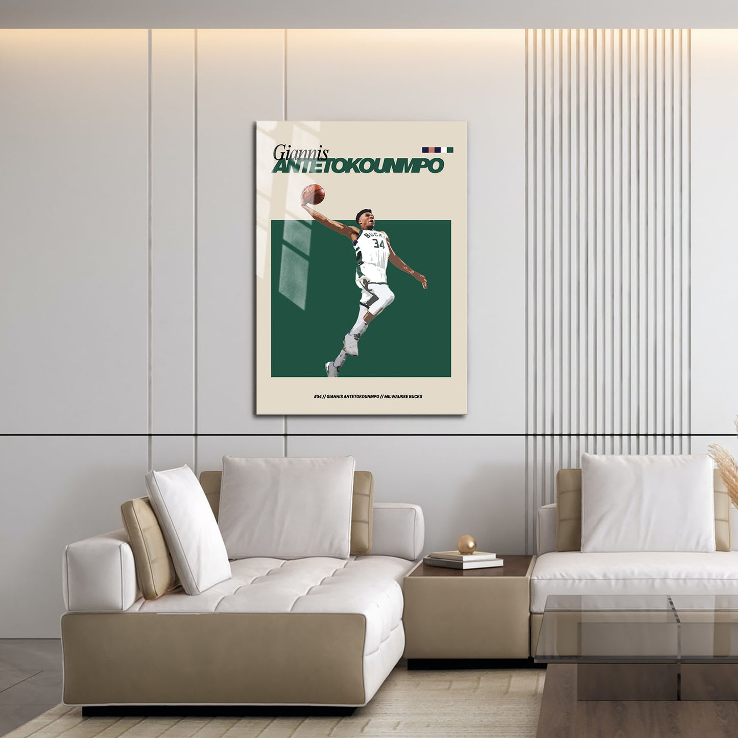 Flex Designs Metal Poster Giannis Antetokounmpo FlexM 16 x 24" Home Goods - Sports  Metal Poster
