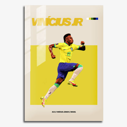 Flex Designs Metal Poster Vinicius Junior FlexM 11 x 17" Home Goods - Sports  Metal Poster