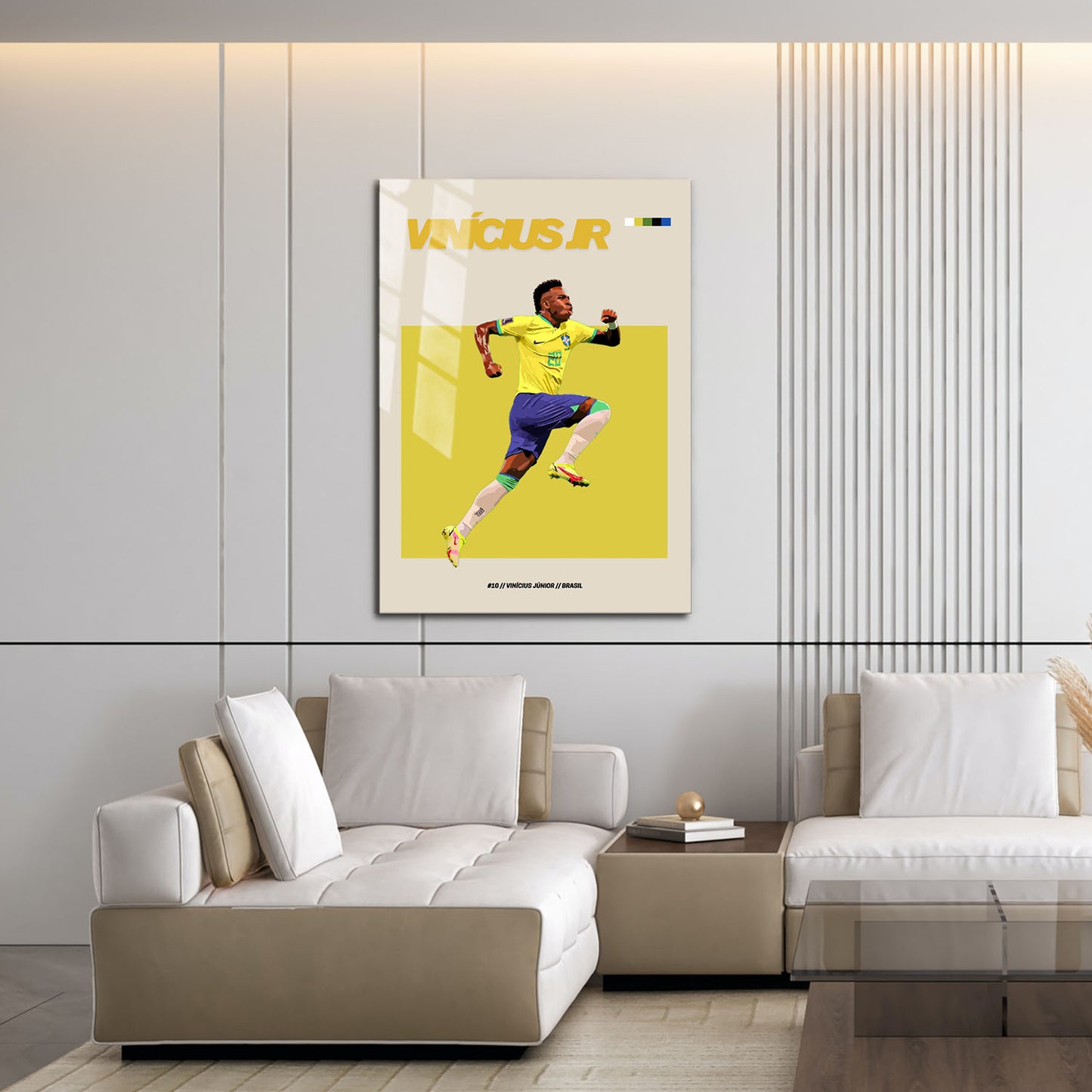 Flex Designs Metal Poster Vinicius Junior FlexM 16 x 24" Home Goods - Sports  Metal Poster