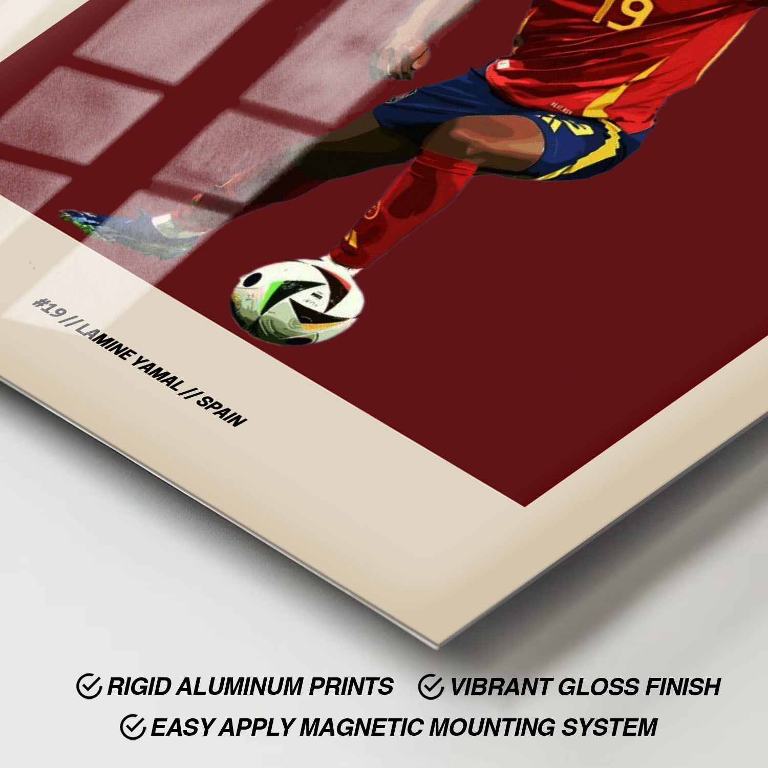 Flex Designs Metal Poster Lamine Yamal FlexM 11 x 17" Home Goods - Sports  Metal Poster