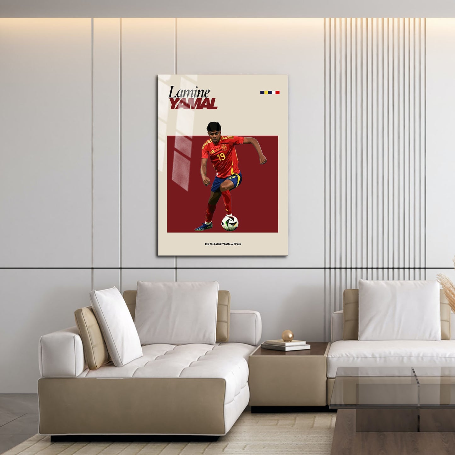 Flex Designs Metal Poster Lamine Yamal FlexM 16 x 24" Home Goods - Sports  Metal Poster
