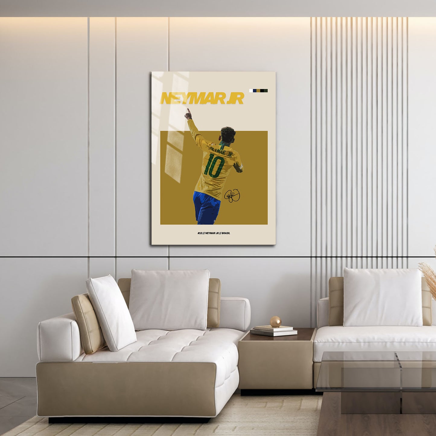 Flex Designs Metal Poster Neymar Jr FlexM 16 x 24" Home Goods - Sports  Metal Poster