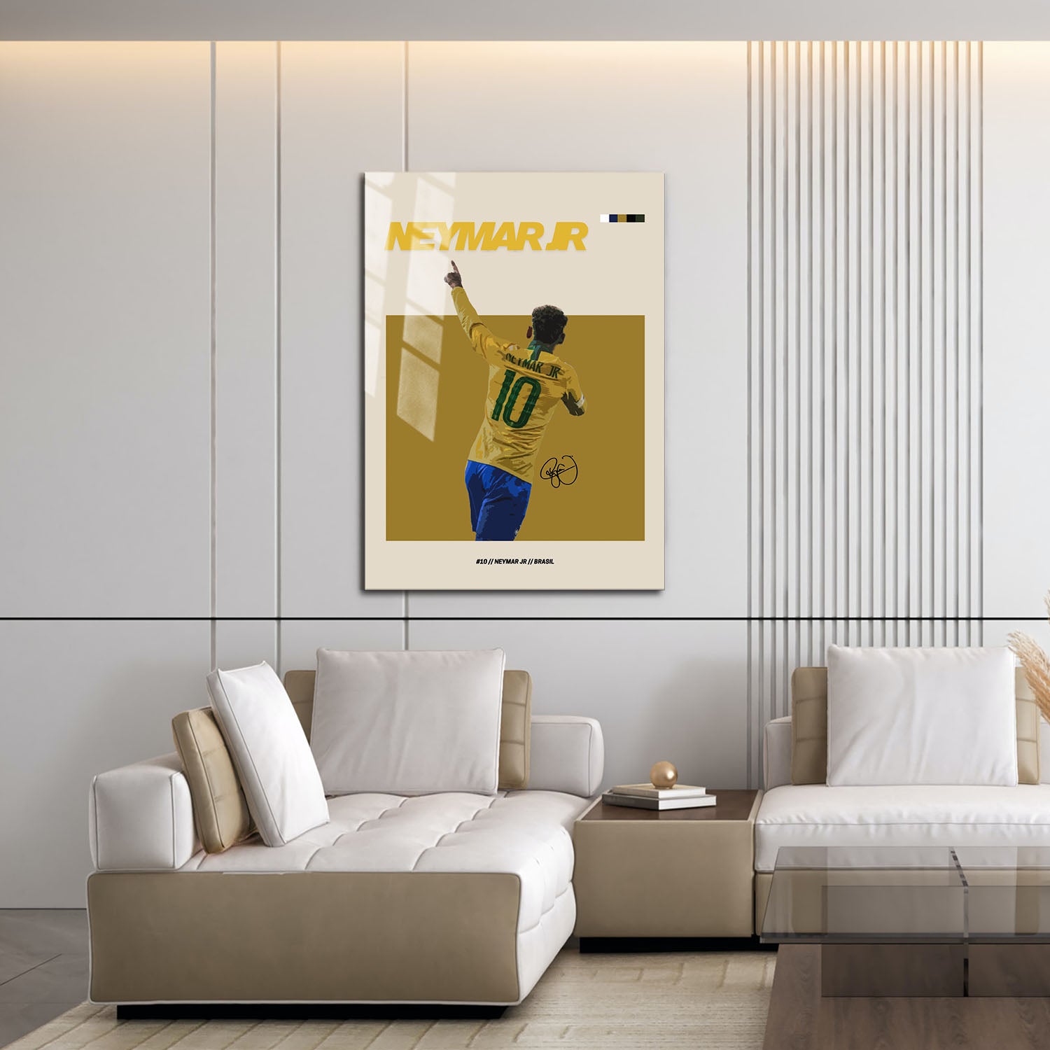 Flex Designs Metal Poster Neymar Jr FlexM 16 x 24" Home Goods - Sports  Metal Poster