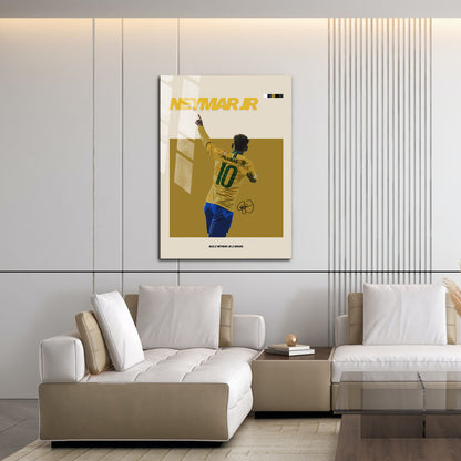 Flex Designs Metal Poster Neymar Jr FlexM 16 x 24" Home Goods - Sports  Metal Poster