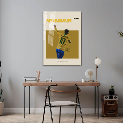 Flex Designs Metal Poster Neymar Jr FlexM 5 x 7" Home Goods - Sports  Metal Poster