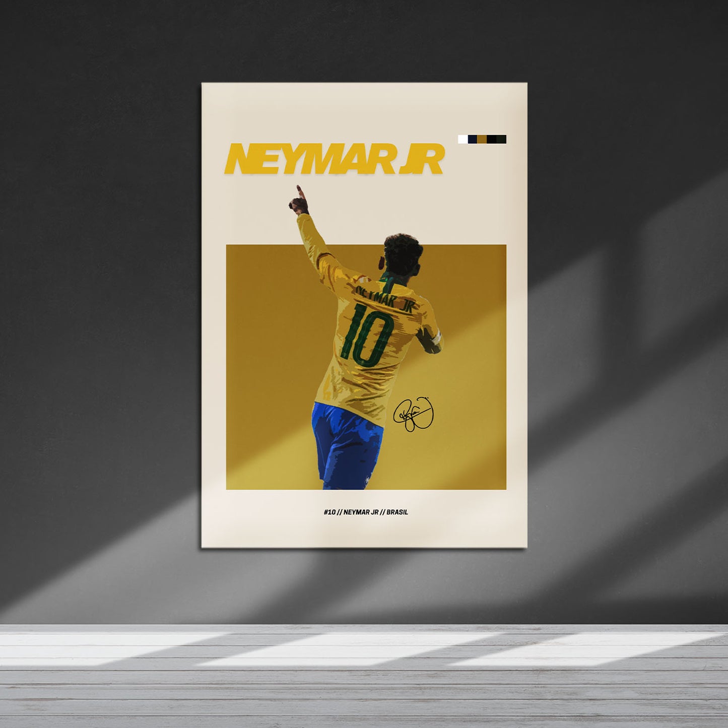 Flex Designs Metal Poster Neymar Jr FlexM 5 x 7" Home Goods - Sports  Metal Poster