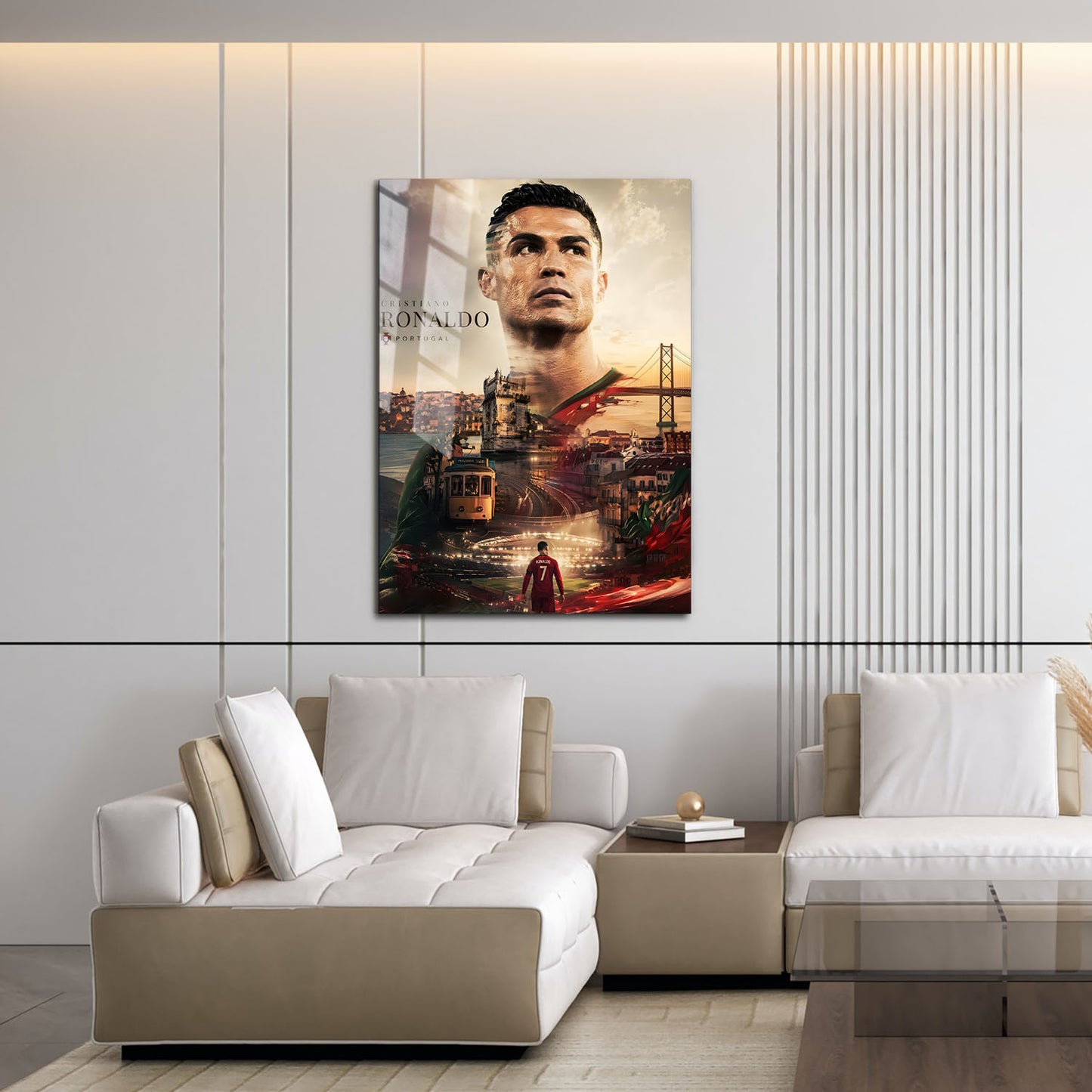 Flex Designs Metal Poster Cristiano Ronaldo Portrait 16 x 24" Home Goods - Sports  Metal Poster