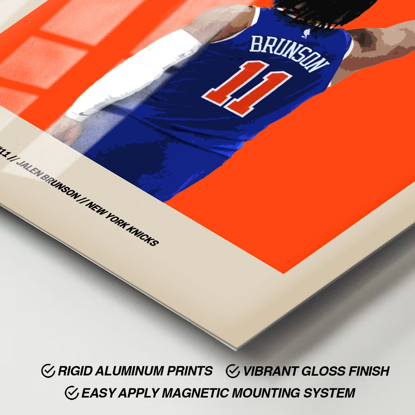Flex Designs Metal Poster Jalen Brunson FlexM 11 x 17" Home Goods - Sports  Metal Poster