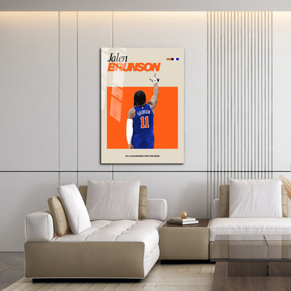 Flex Designs Metal Poster Jalen Brunson FlexM 11 x 17" Home Goods - Sports  Metal Poster