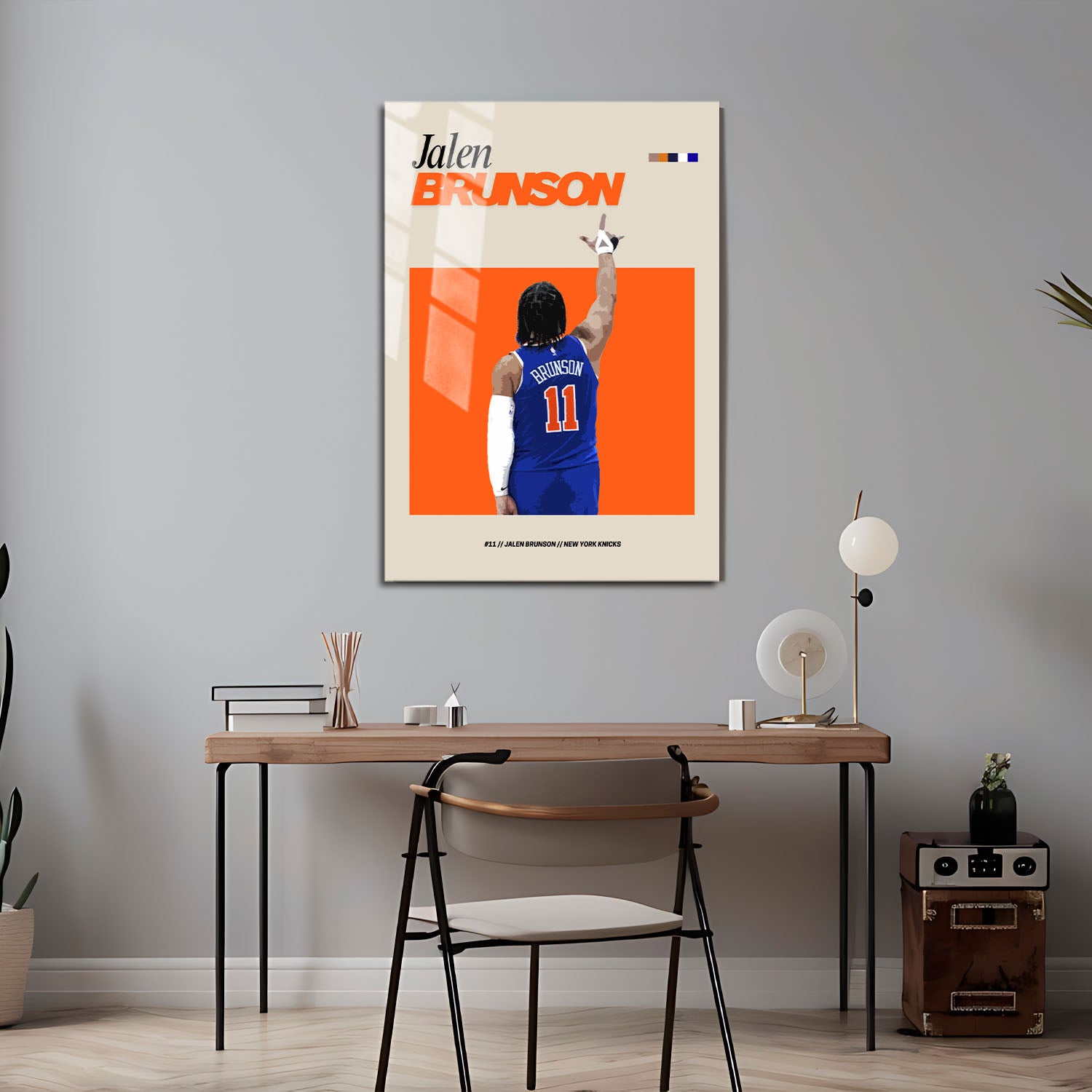 Flex Designs Metal Poster Jalen Brunson FlexM 16 x 24" Home Goods - Sports  Metal Poster