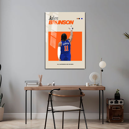 Flex Designs Metal Poster Jalen Brunson FlexM 16 x 24" Home Goods - Sports  Metal Poster