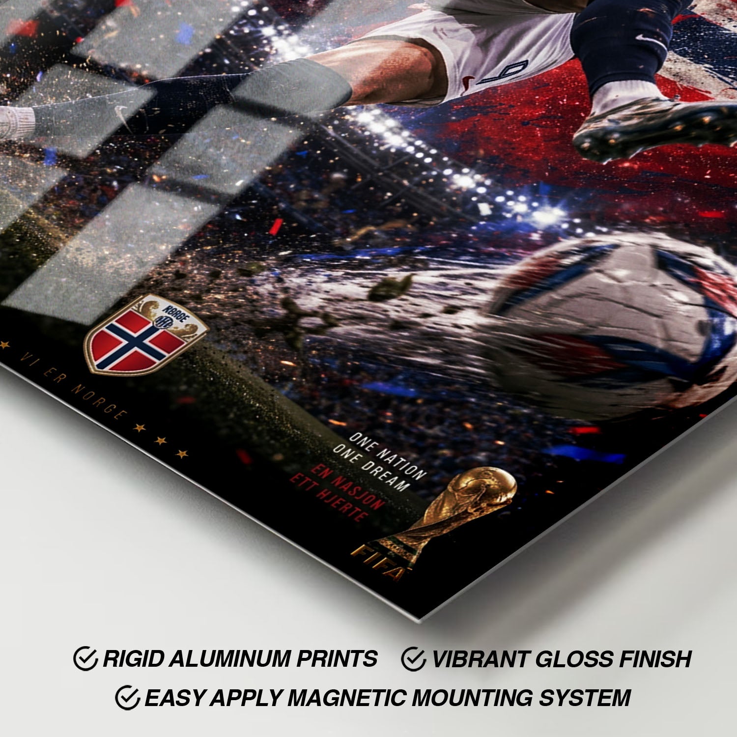 Flex Designs Metal Poster Erling Haaland Norway 2026 11 x 17" Home Goods - Sports  Metal Poster