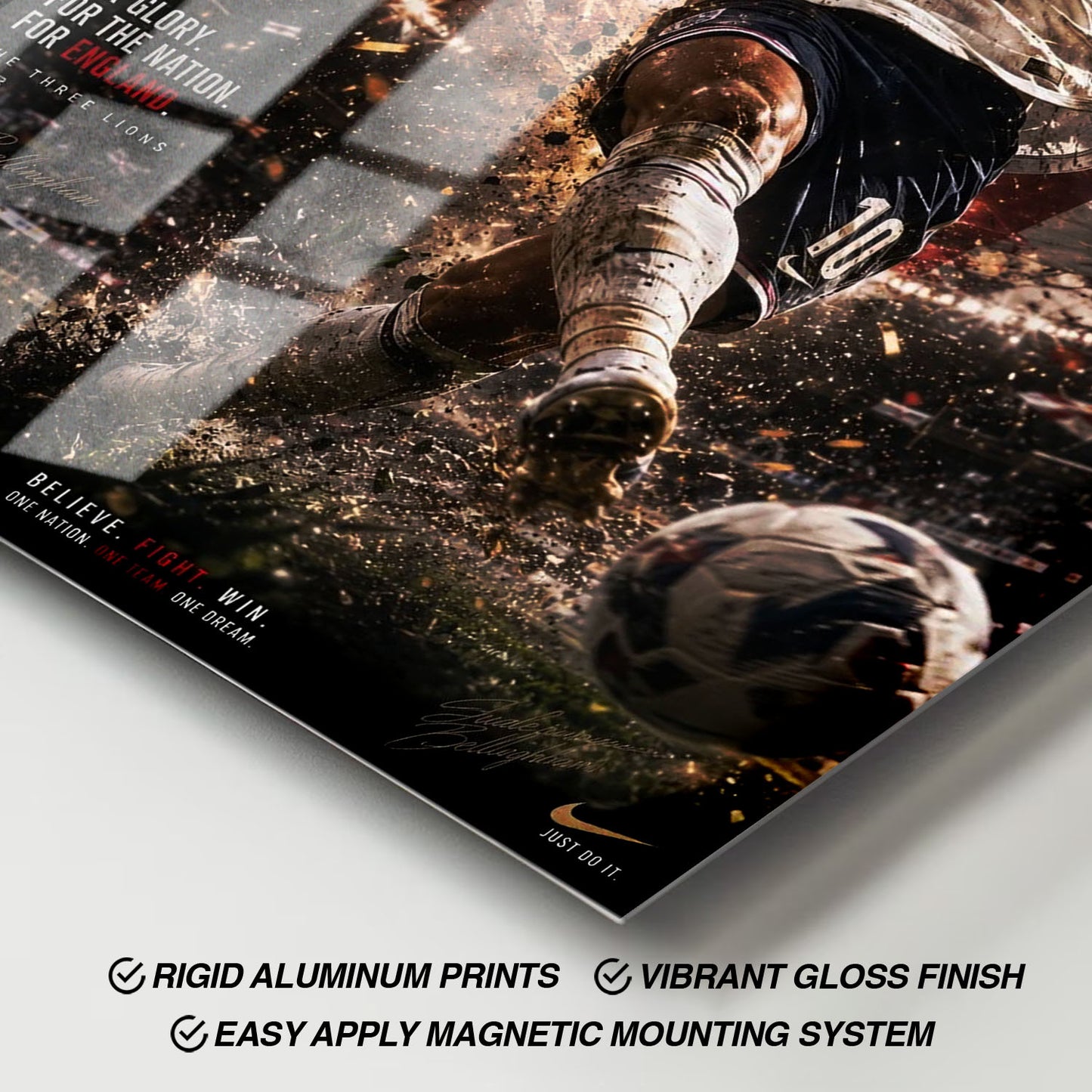 Flex Designs Metal Poster Jude Bellingham England 2026 11 x 17" Home Goods - Sports  Metal Poster