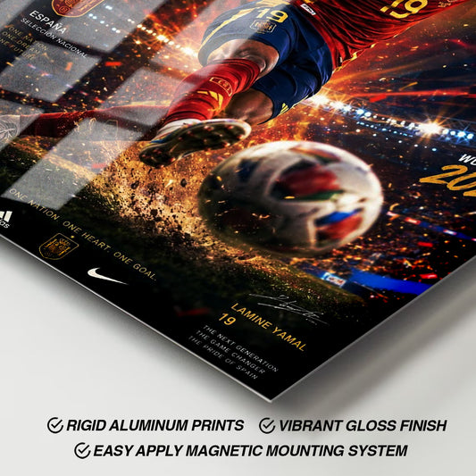 Flex Designs Metal Poster Lamine Yamal Spain 2026 11 x 17" Home Goods - Sports  Metal Poster