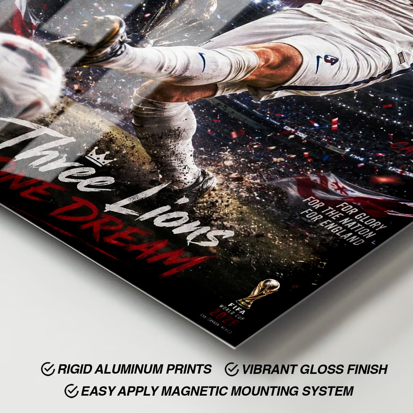 Flex Designs Metal Poster Harry Kane England 2026 11 x 17" Home Goods - Sports  Metal Poster
