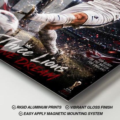 Flex Designs Metal Poster Harry Kane England 2026 11 x 17" Home Goods - Sports  Metal Poster