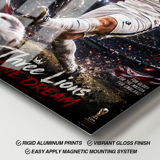 Flex Designs Metal Poster Harry Kane England 2026 11 x 17" Home Goods - Sports  Metal Poster