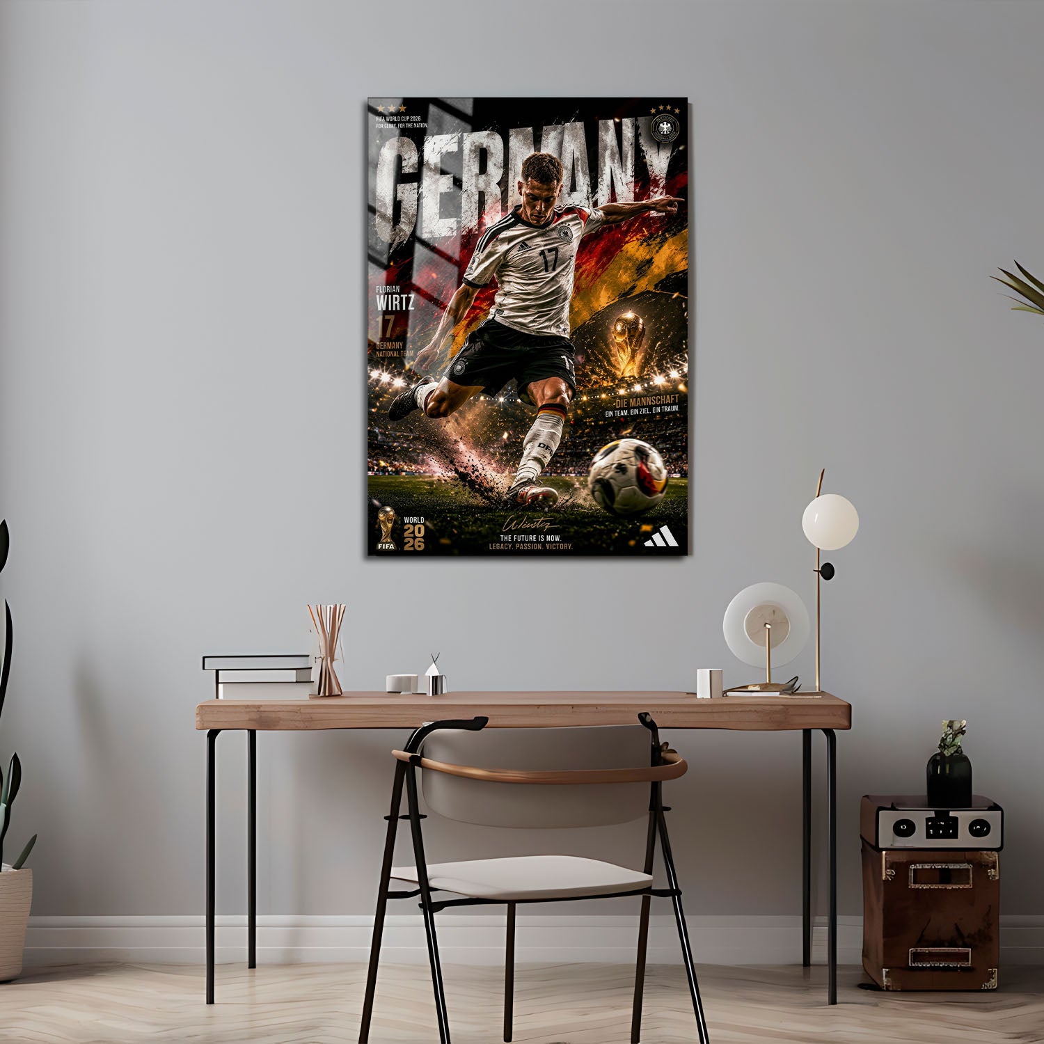Flex Designs Metal Poster Florian Wirtz Germany 2026 5 x 7" Home Goods - Sports  Metal Poster