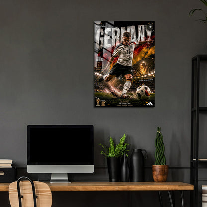 Flex Designs Metal Poster Florian Wirtz Germany 2026 24 x 36" Home Goods - Sports  Metal Poster