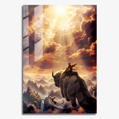 Flex Designs Metal Poster Avatar the Last Airbender 11 x 17" Home Goods - TV Show 2005 TV Show Metal Poster