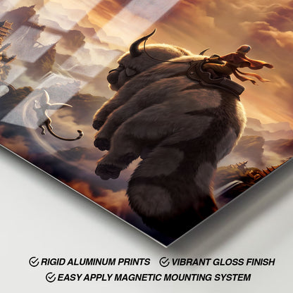 Flex Designs Metal Poster Avatar the Last Airbender 11 x 17" Home Goods - TV Show 2005 TV Show Metal Poster